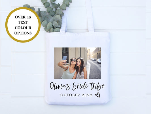 Bride Tribe Photo Tote Bag