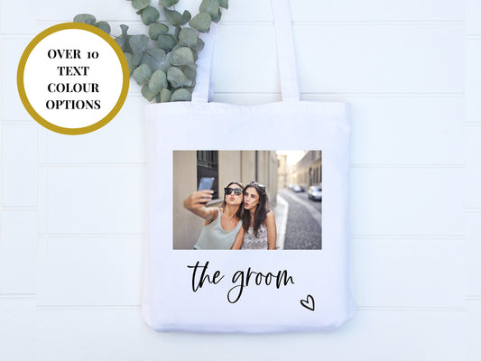 The Groom Photo Tote Bag