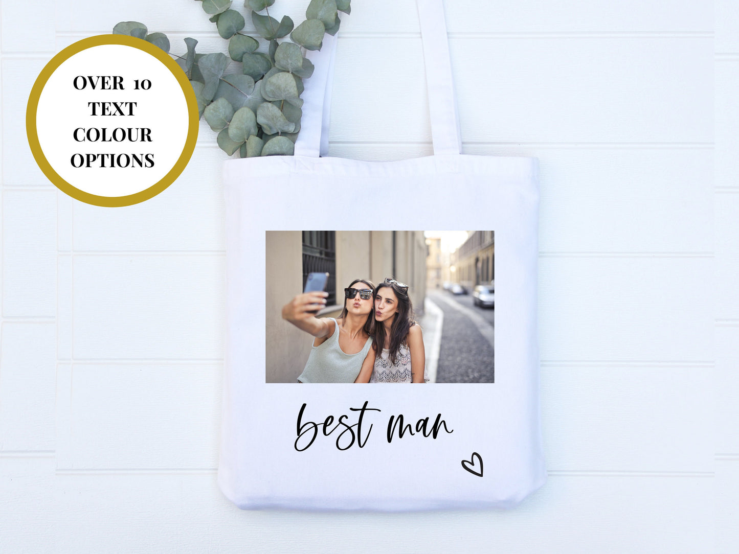 Best Man Photo Tote Bag