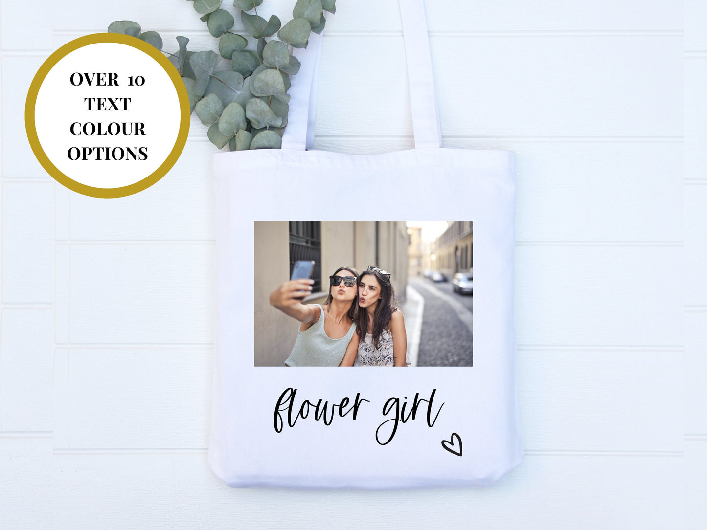 Flower Girl Photo Tote Bag